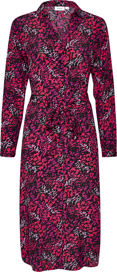Saint Tropez BlancaSZ LS Dress Winterberry brushed blooms