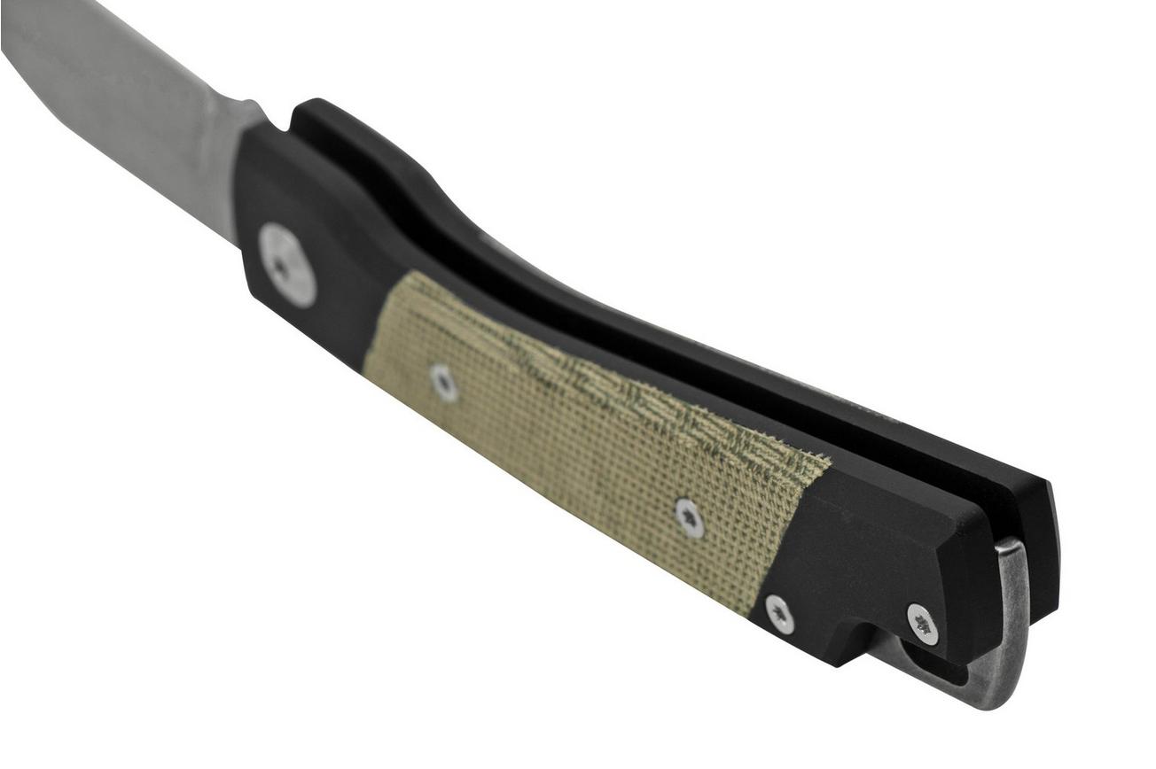 Mercury Luc 9LUCEXSWALCV-C, Elmax, Green Canvas Micarta, zakmes
