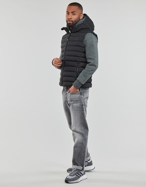 Superdry - HOODED FUJI SPORT PADDED GILET Negro