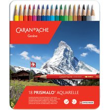 Crayon de couleur PRISMALO Aquarelle, 18 pièces