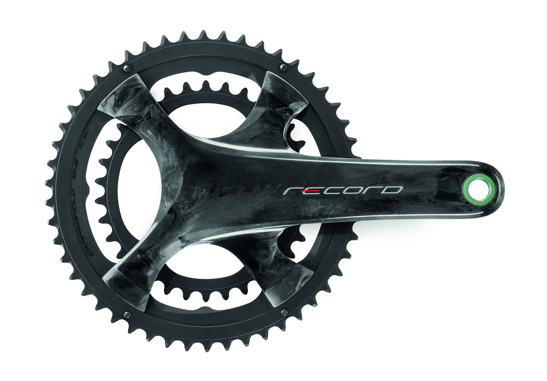 Campagnolo Record Ultra Torque Carbon Crankstel 12 speed 36/52T Zwart