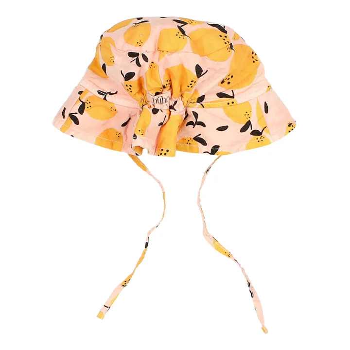 Búho Chapeau Coton Bio Citrons Bébé | Corail