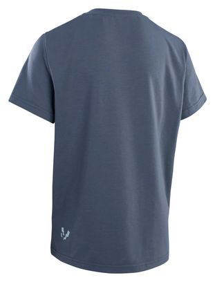 Maillot VTT manches courtes ION Logo DR Bleu Enfant