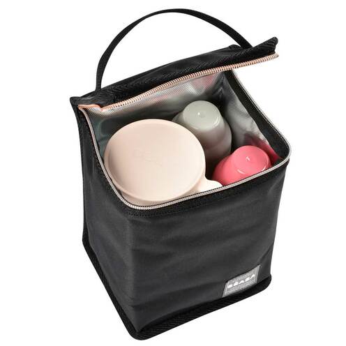 Pochette repas isotherme noir/rose - BEABA