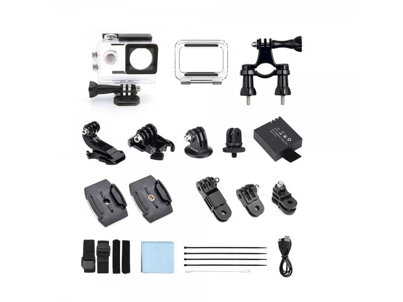 Easypix GoXtreme BlackHawk  4K - Action-kamera - 4K / 60 fps - 12.0 MP - Wireless LAN - undervands op til 60 m
