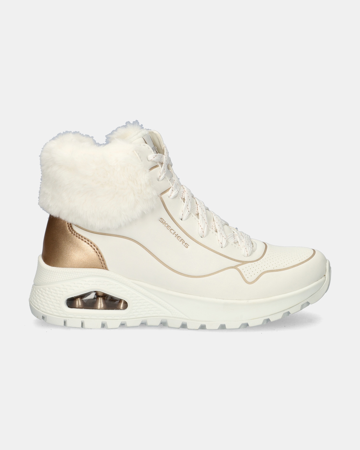 Skechers Uno Rugged Hoge sneakers  - wit