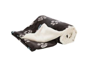 Trixie Jimmy tæppe, blød plys, 100x70 cm, taupe/beige