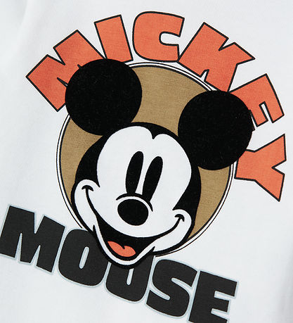 Name It Body L/æ - NbmOsi Mickey - Bright White
