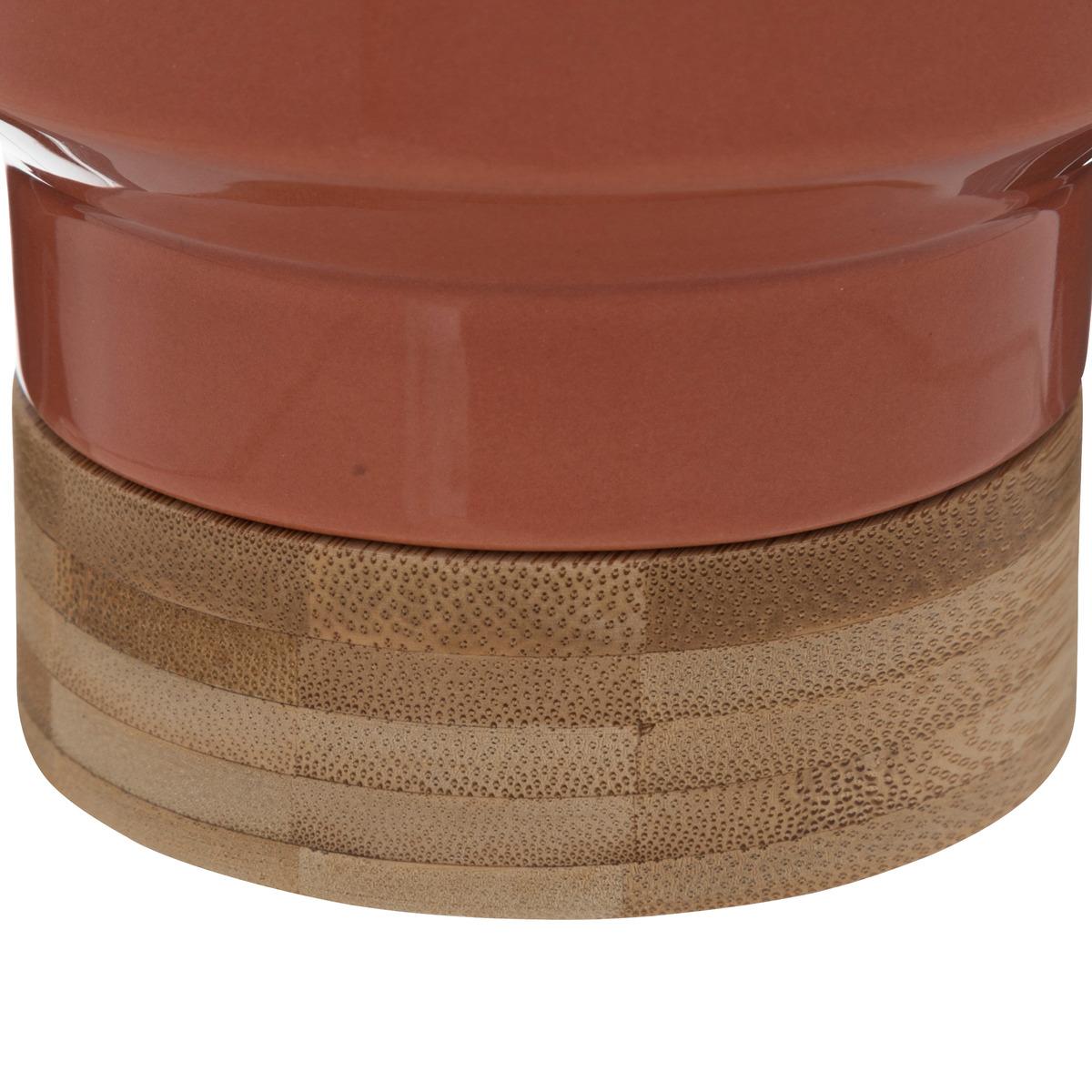 PLANTE POT CERAMIQUE PECHE H.26CM
