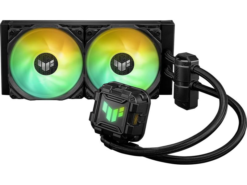 ASUS Wasserkühlung TUF Gaming LC II 240 ARGB All-in-One Flüssig-CPU-Kühler mit Aura Sync RGB und mit 2x 120 mm Lüfter