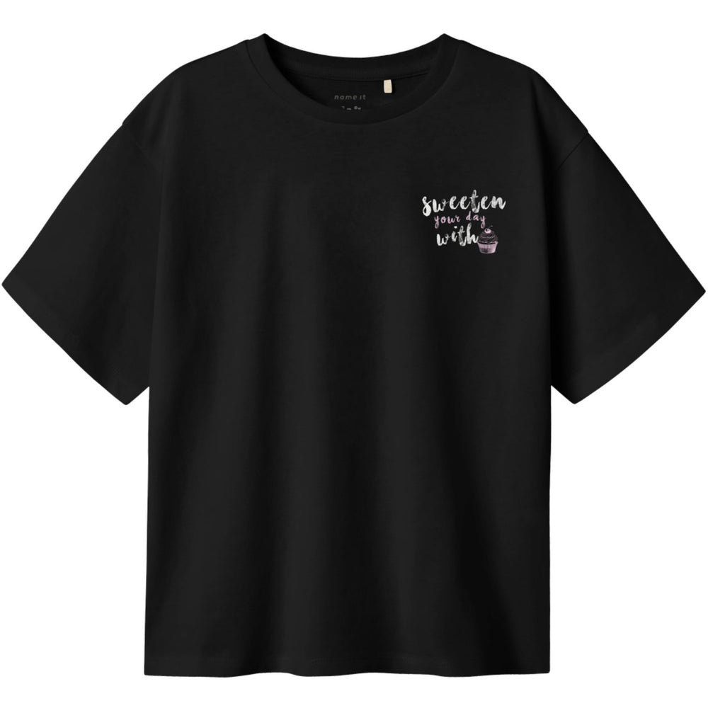 Køb Name It Black Nkfneata Ss Nreg Top
