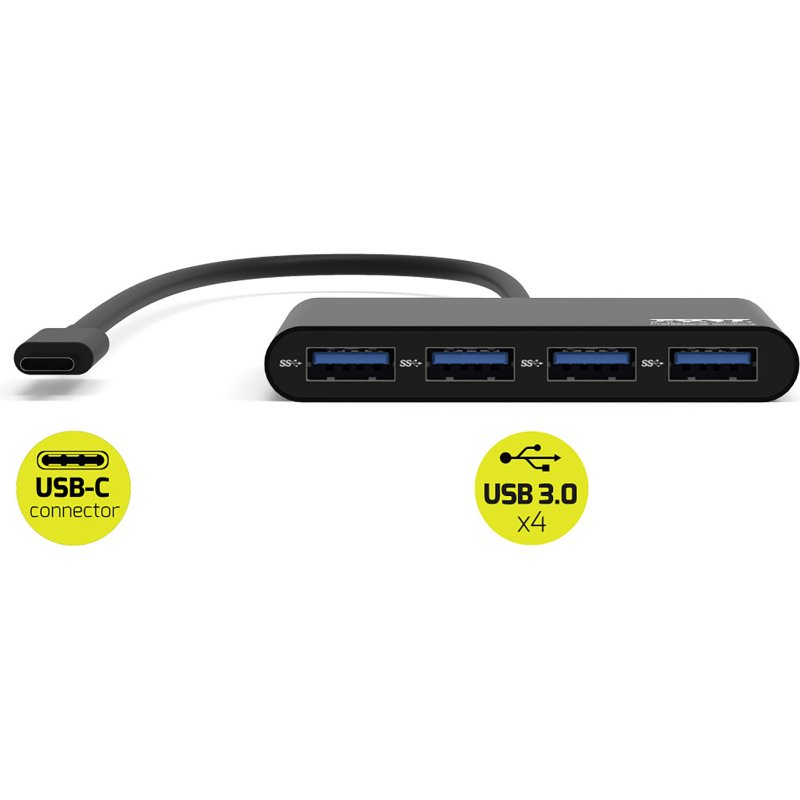 Hub 4 ports USB A  type C Port
