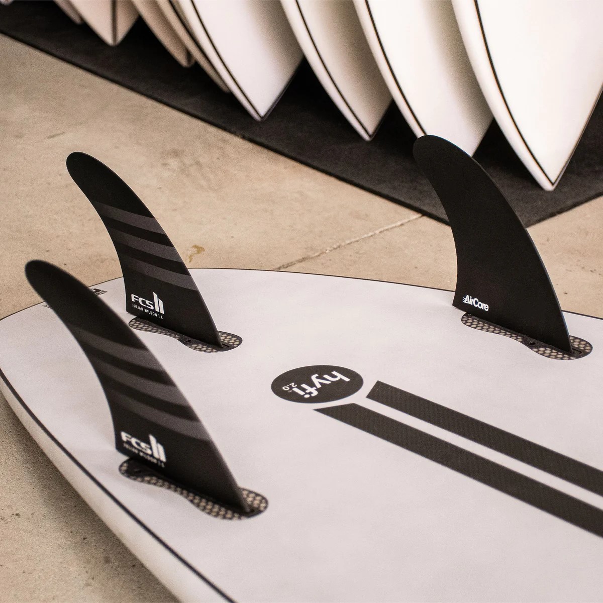 FCS FCS II JW PC Black / Black  - Medium Thruster
