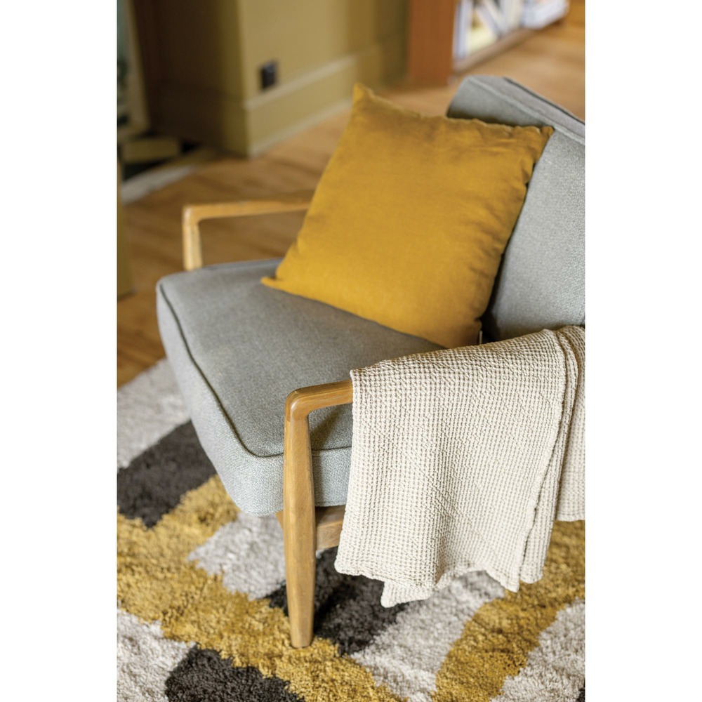 Jeté stonewashed maia sable 240 x 260 cm