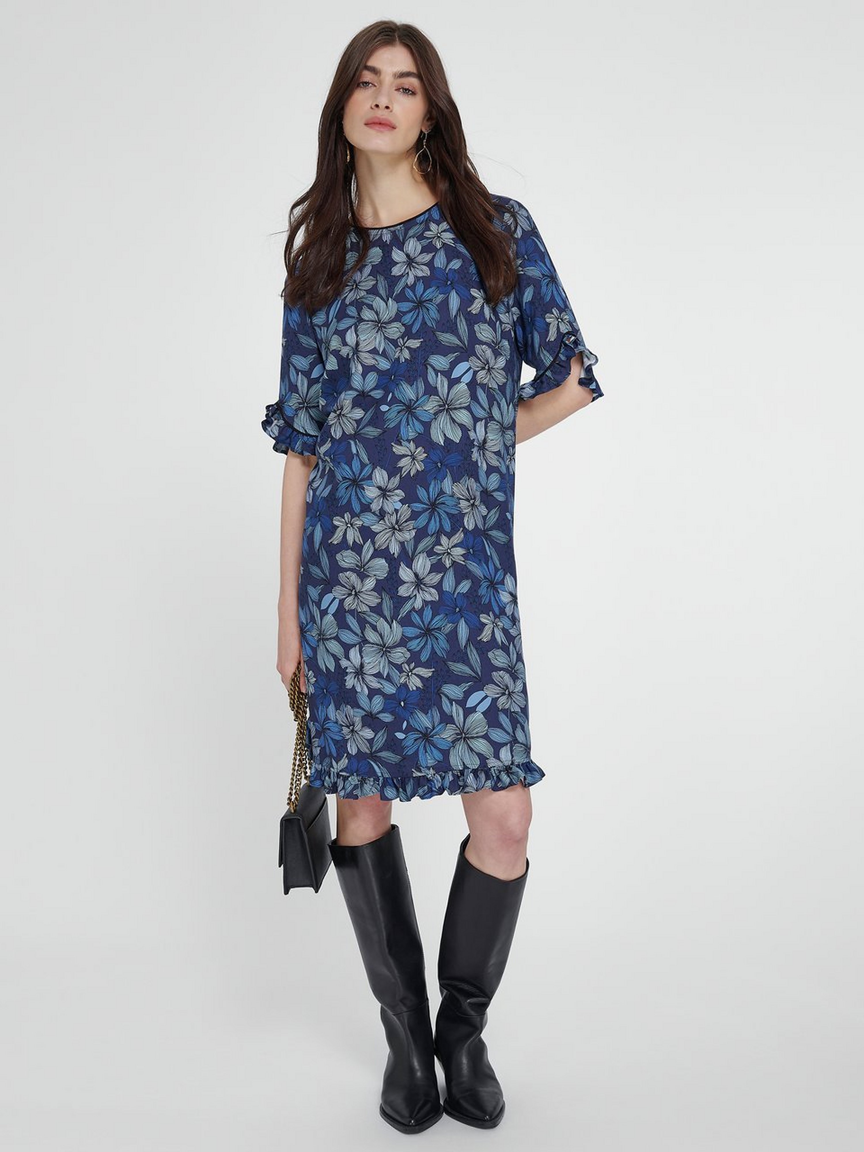 Kleid mit 1/2-Arm