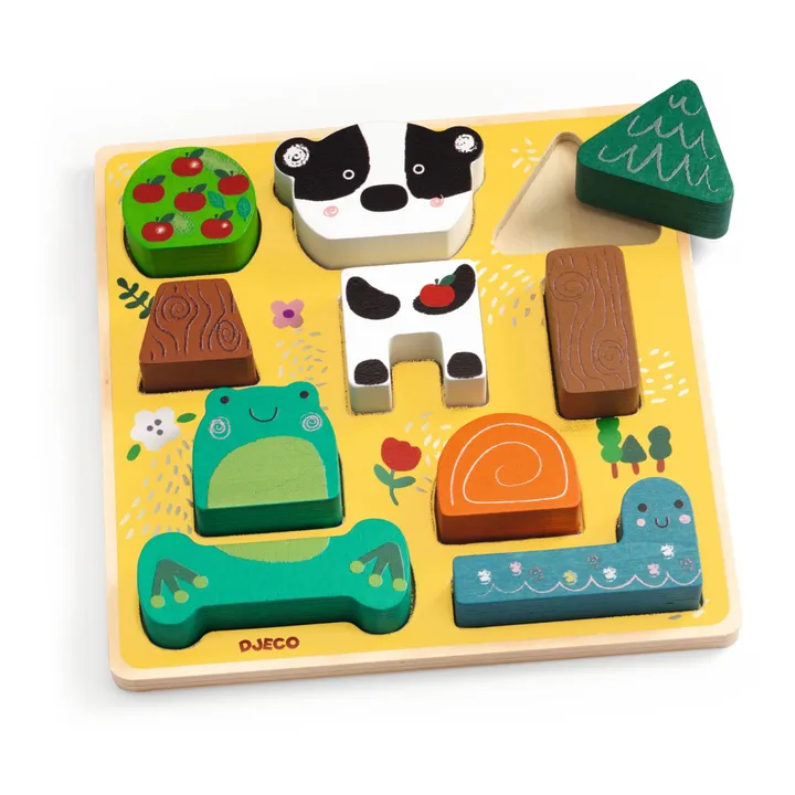 Djeco Puzzle relief Match Happy