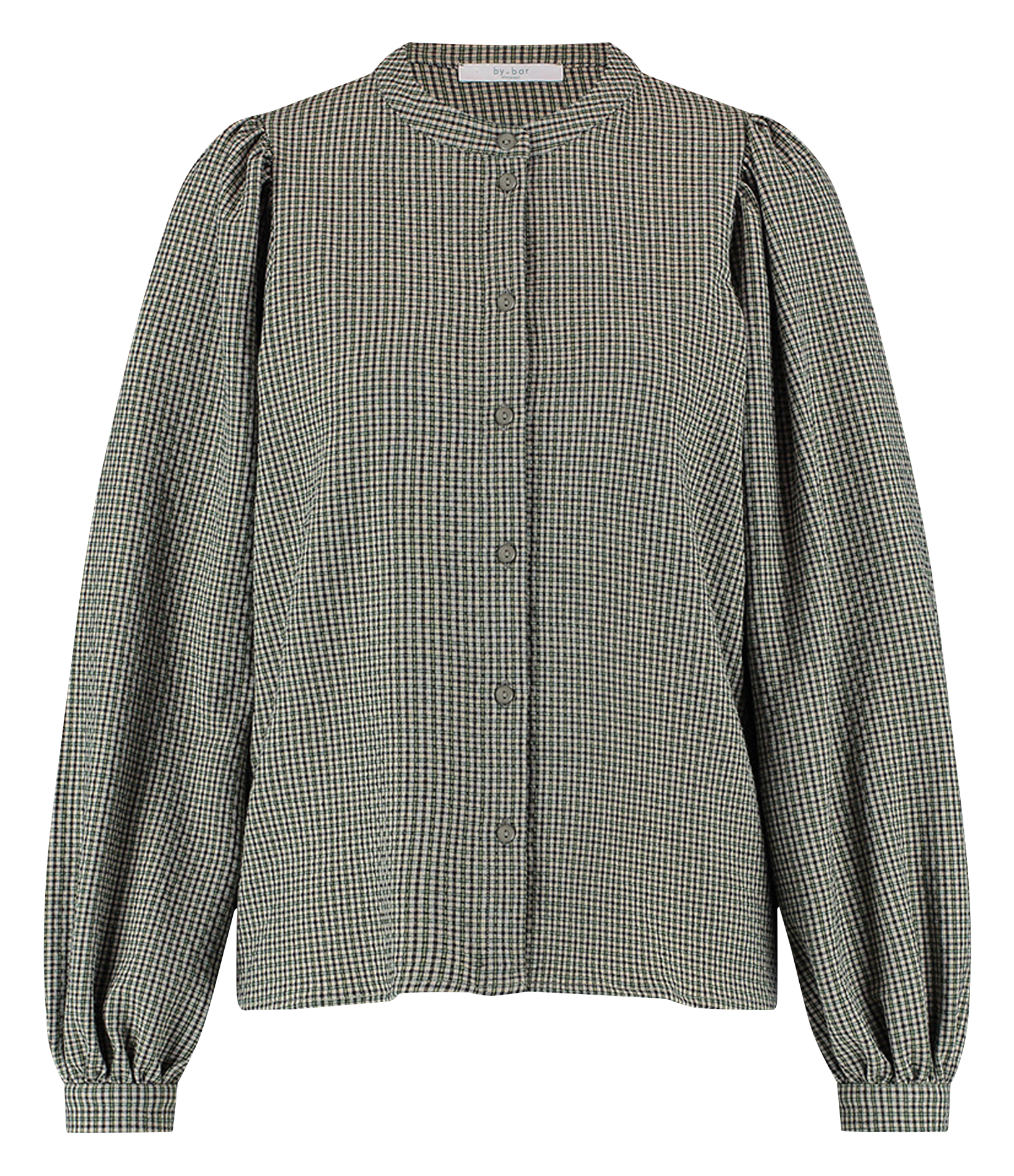 RIKKI - Blouse col rond imprimée | Vert