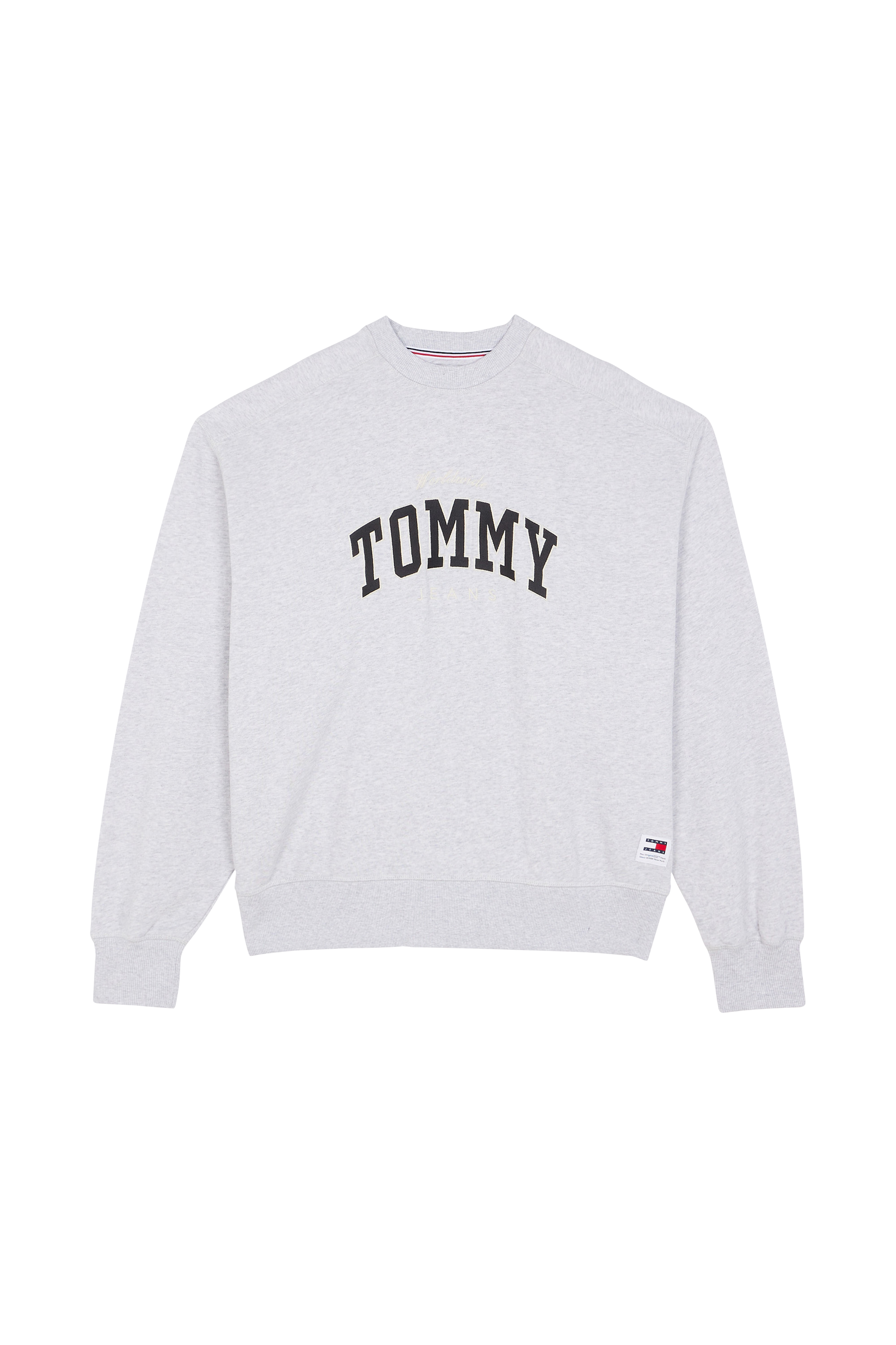 TOMMY JEANS Sweatshirt TJM BOXY VARSITY CRE Gris