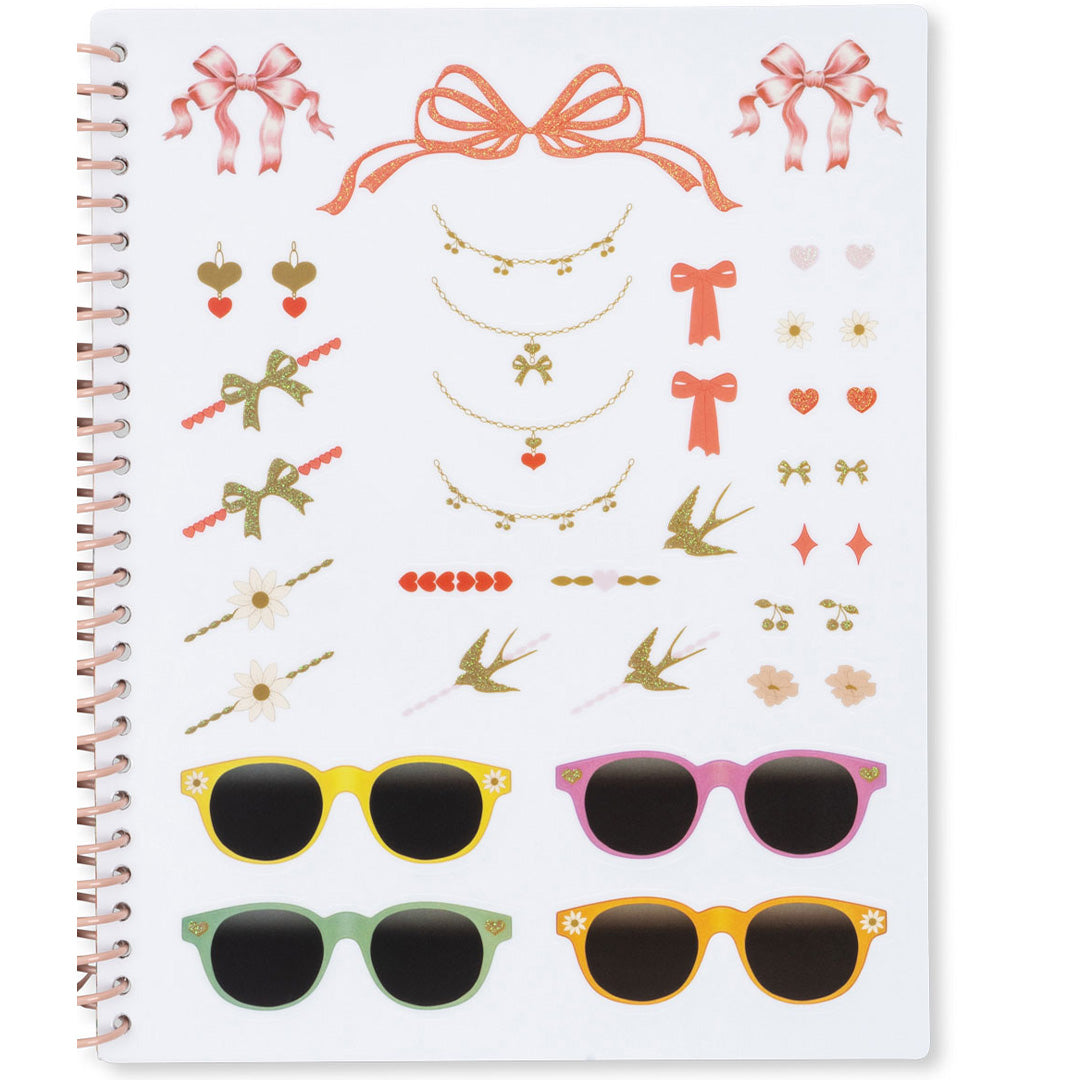 konges sløjd stickerboek - glam me up