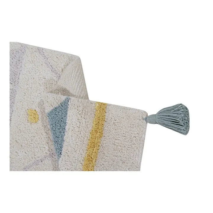 Lorena Canals Tapis Azteca | Bleu