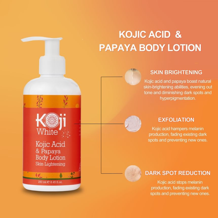 Koji White - Kojiczuur & Papaja Huidverhelderende Bodylotion