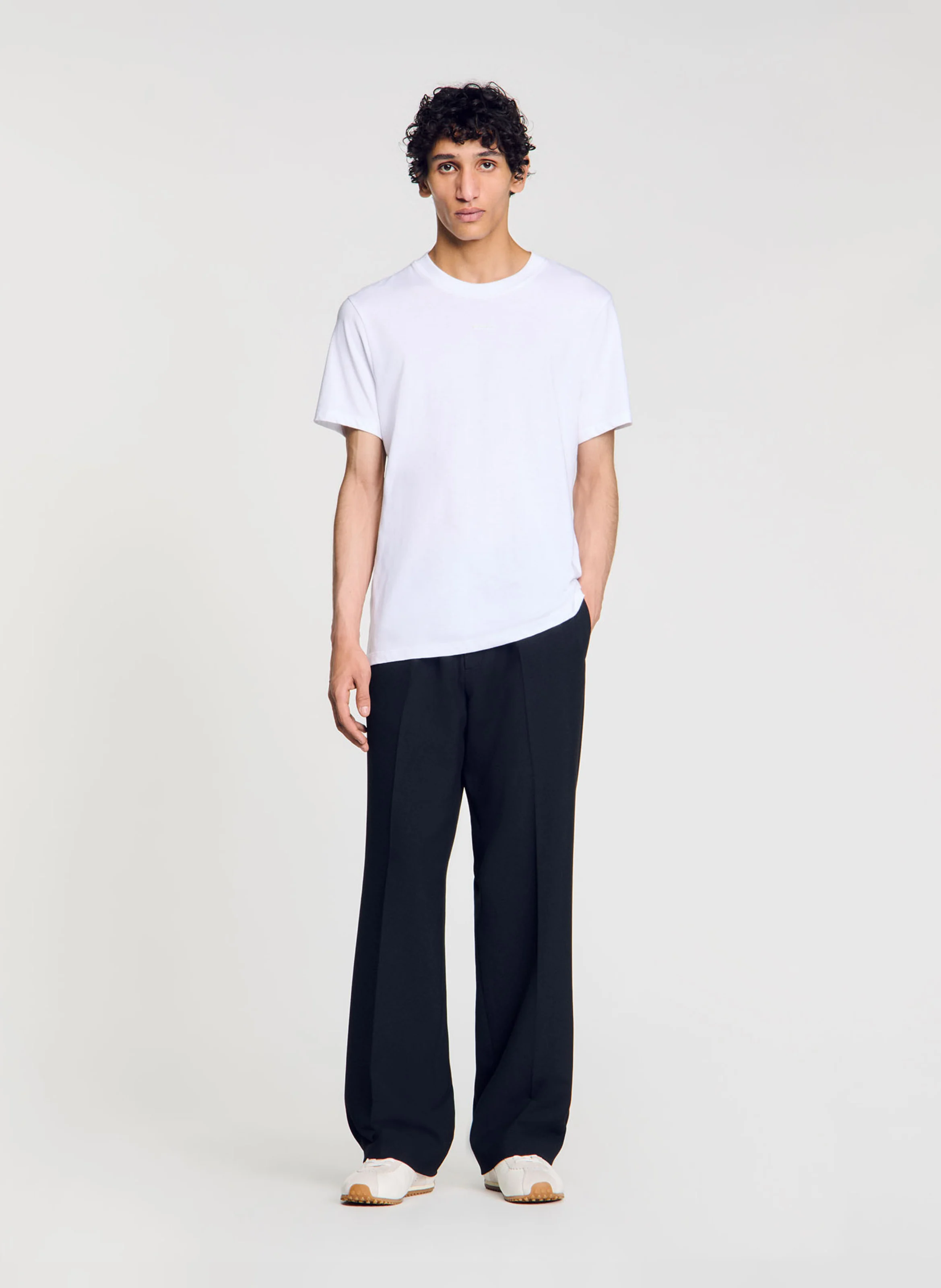 Tee-shirt droit en coton | Blanc
