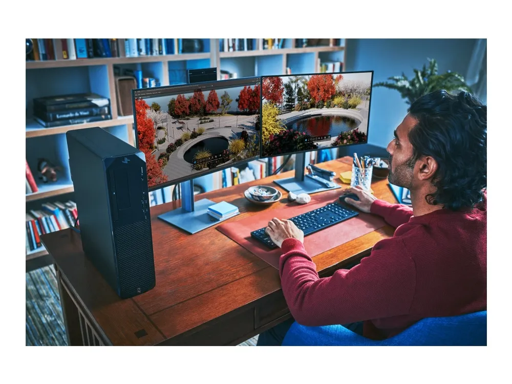 HP Workstation Z2 G9 - SFF 1 x Core i7 i7-14700 / op til 5.4 GHz - RAM 32 GB - SSD 1 TB - NVMe, TLC, HP Z Turbo Drive - UHD Graphics 770 - Gigabit Ethernet - Win 11 Pro - skærm: ingen - tastatur: Pan Nordic - sort - Smart Buy