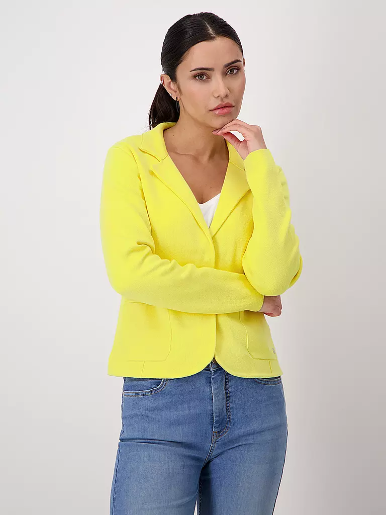 MONARI Jerseyblazer gelb