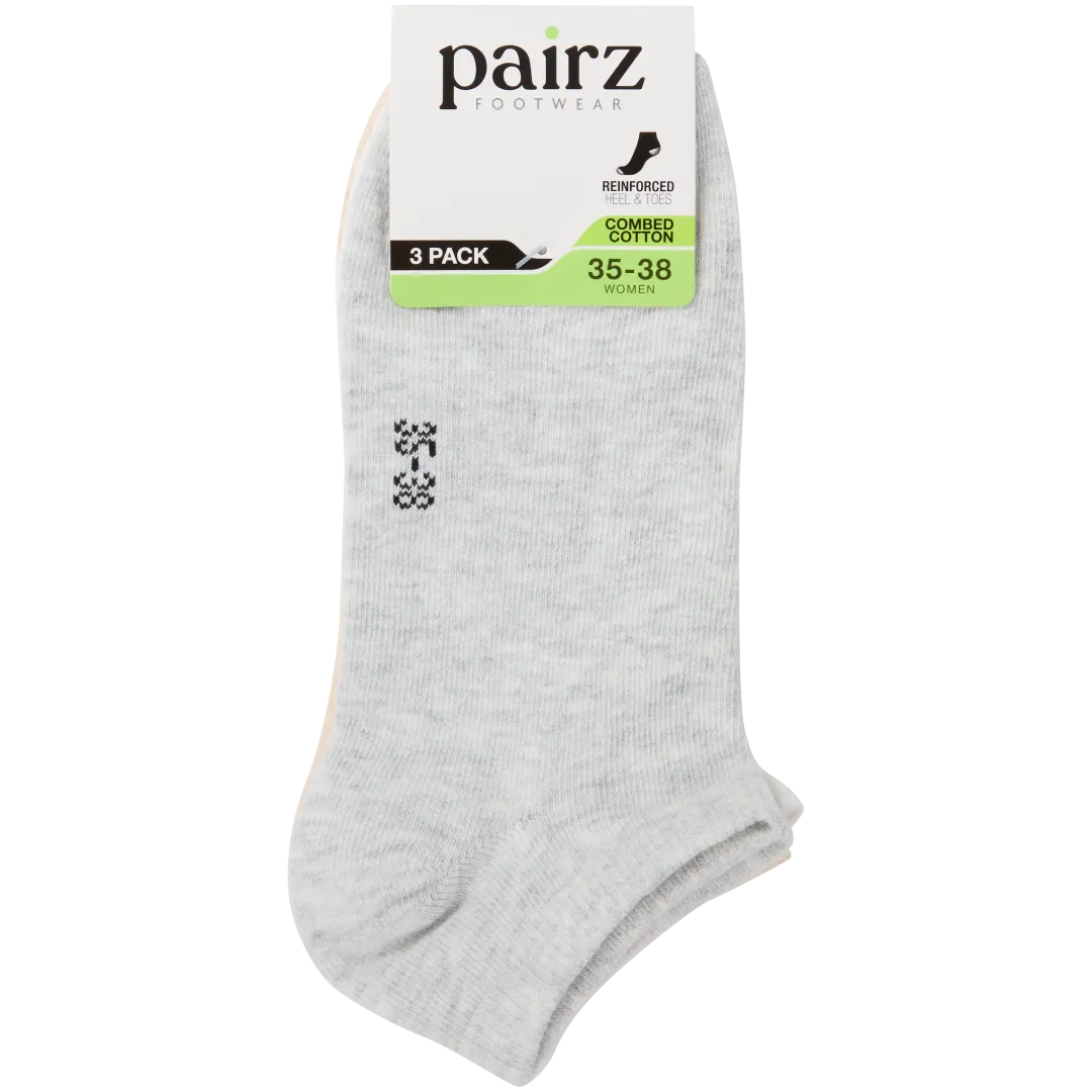 Pairz sneakersokken Maten 35 - 42 | 3 paar