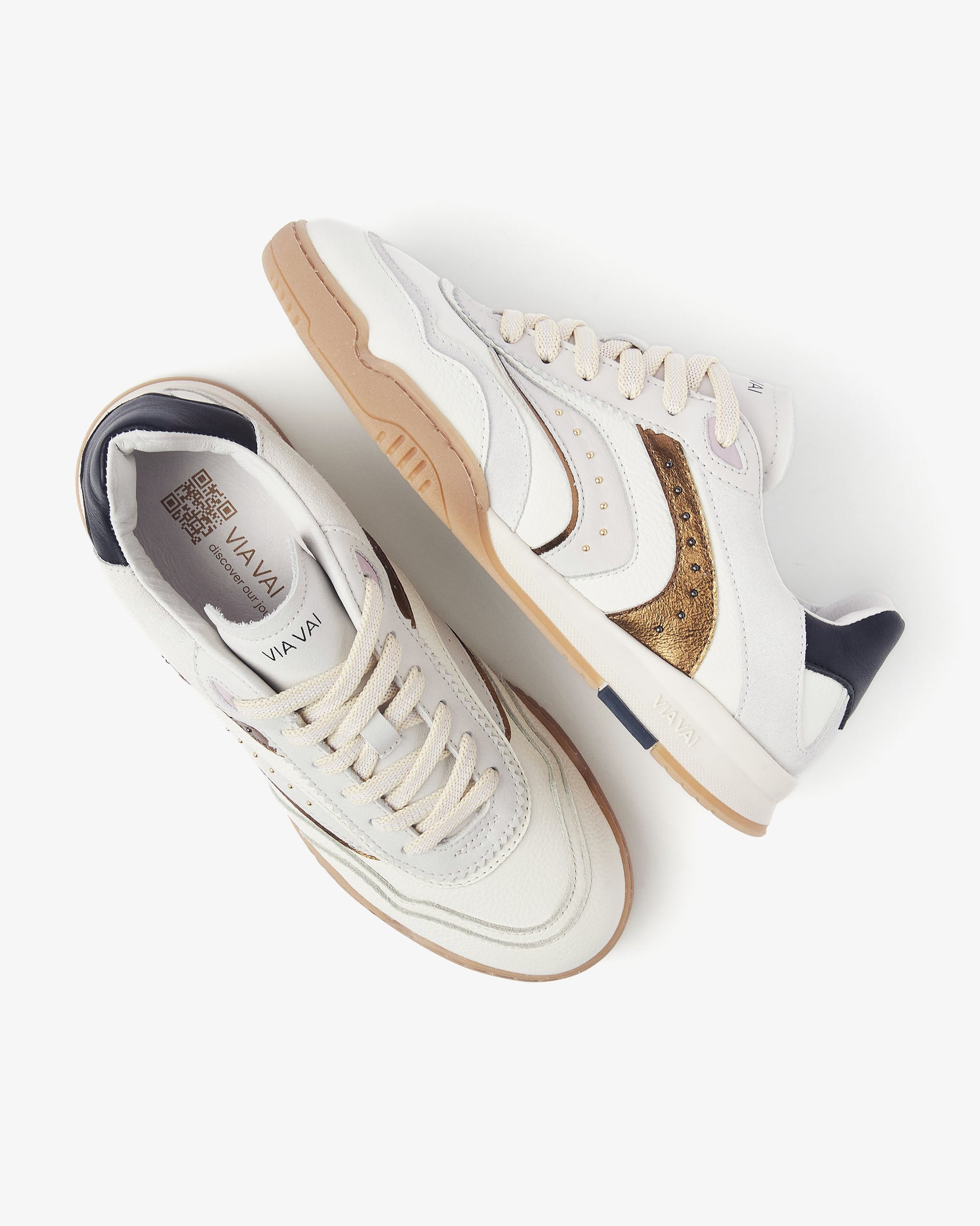 VIA VAI witte dames sneakers Kris Pax