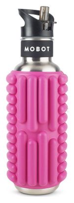 Bouteille de sport - Mobot - Fonction 2 en 1 rouleau de massage - Rose