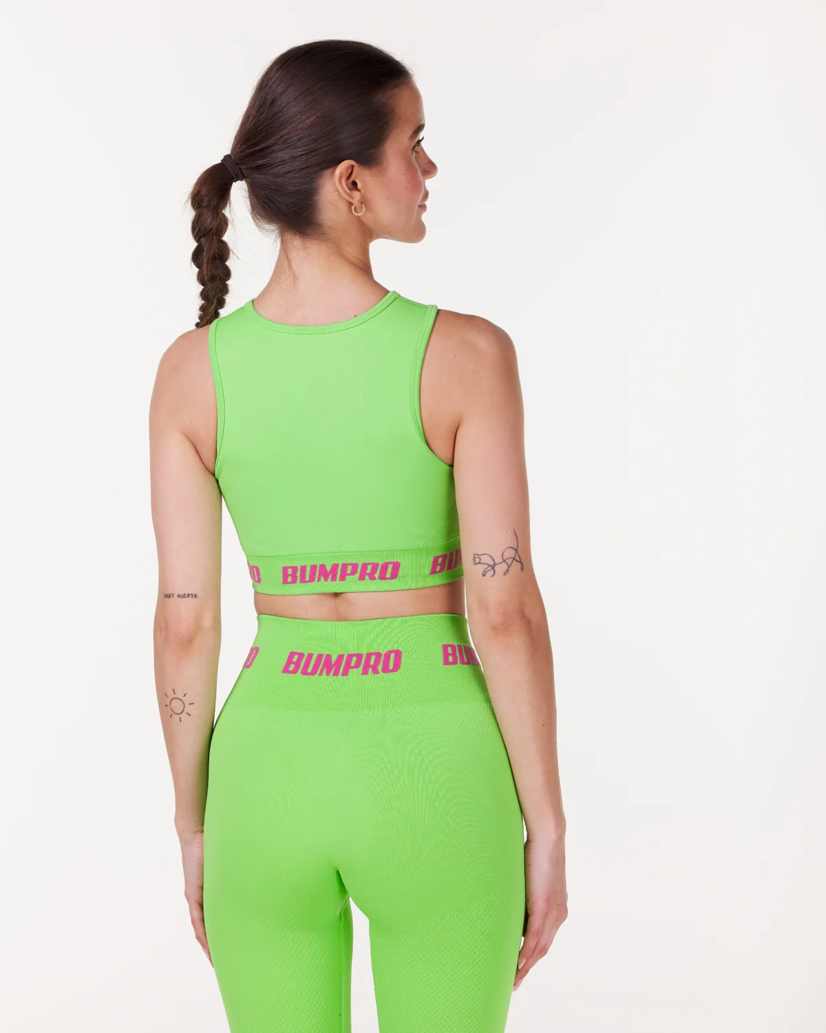Bumpro Beam 22 Crop Tank Green Jasmine