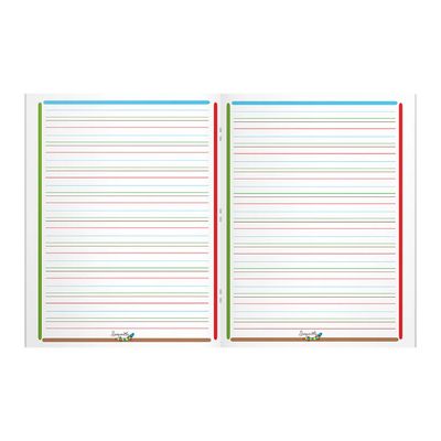 Serpodile - Cahier de notes - reliure cousue - 170 x 220 mm - 24 feuilles / 48 pages - ligné