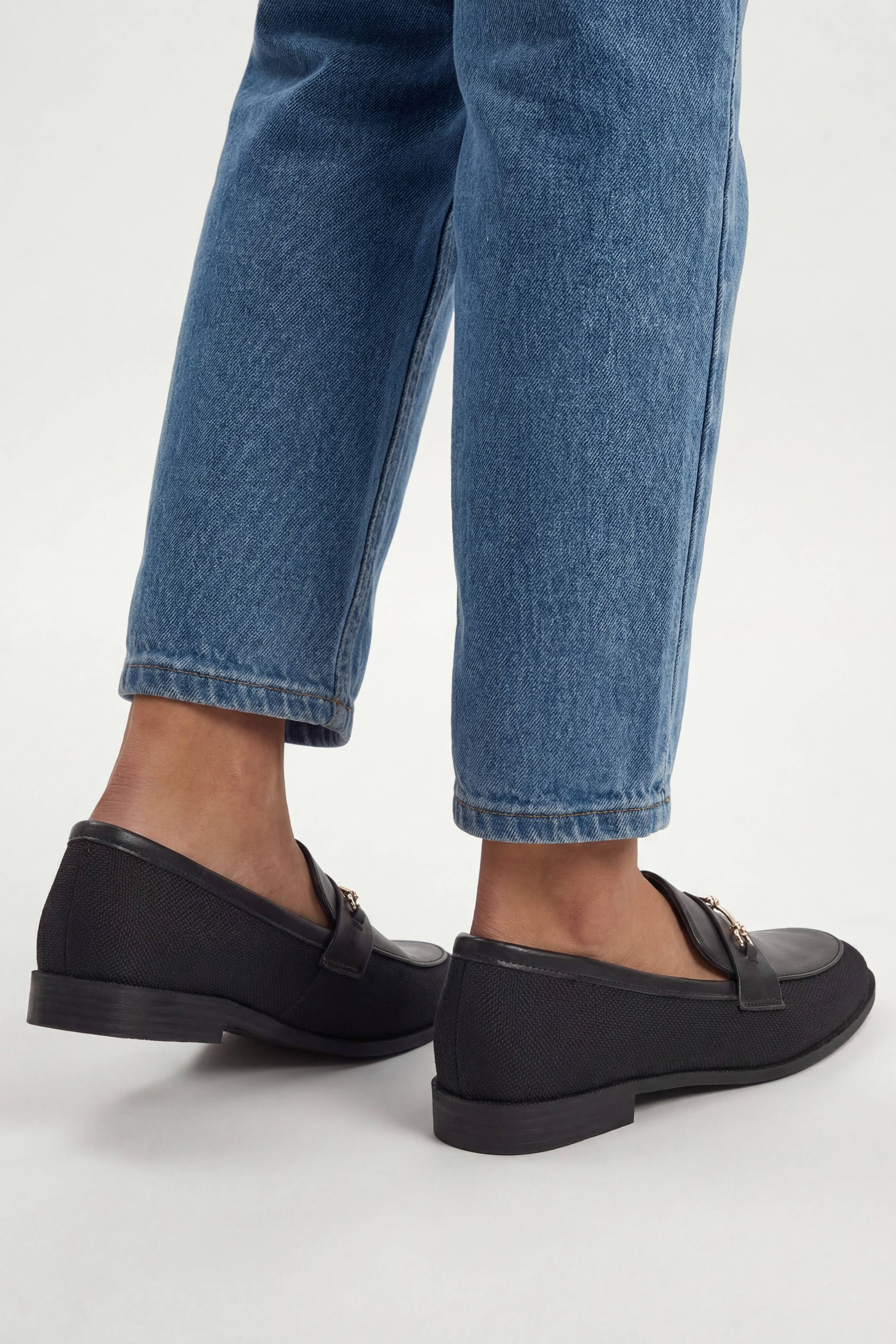 Wallis Mocassins Bella En Synthétiquecuir Et Textile Avec Détail Mors