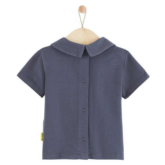 Polo manches courtes Trop Chou   Gris anthracite        1 mois   de               P'tit bisou