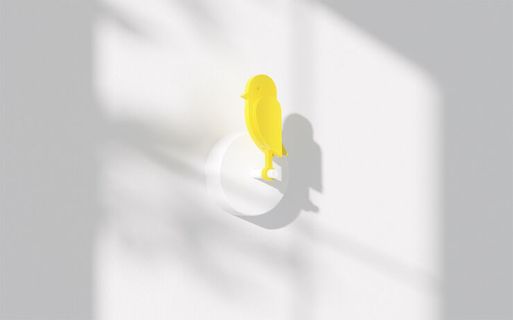 Birdie Birdie Yellow/white