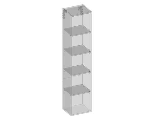 Open zijkast Devo Sonet 35x164x30 cm classico steengrijs/eiken