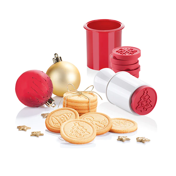 Tampon à biscuits Noël 6 décors Delicia