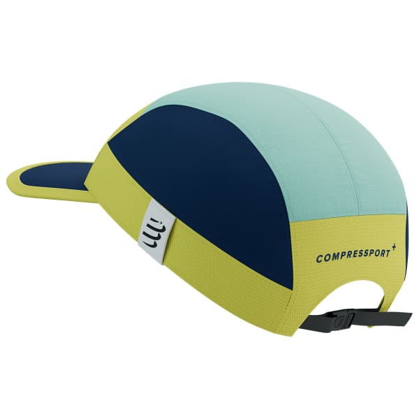 Casquette trail COMPRESSPORT 5 PANEL LIGHT CAP GREEN SHEEN/DRESS BLUES