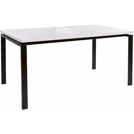 Simmons spisebord - hvid og sort