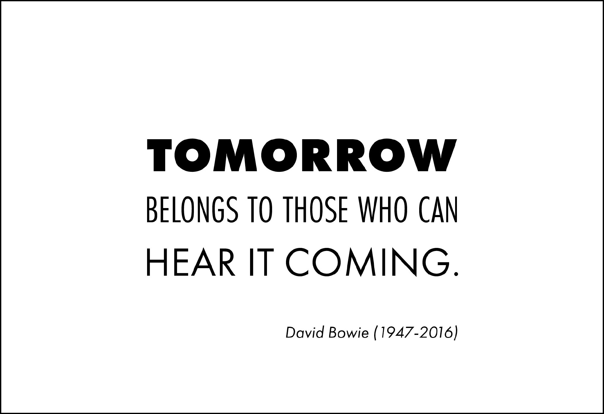 Postkarte 'Tomorrow belongs to those...' günstig bestellen