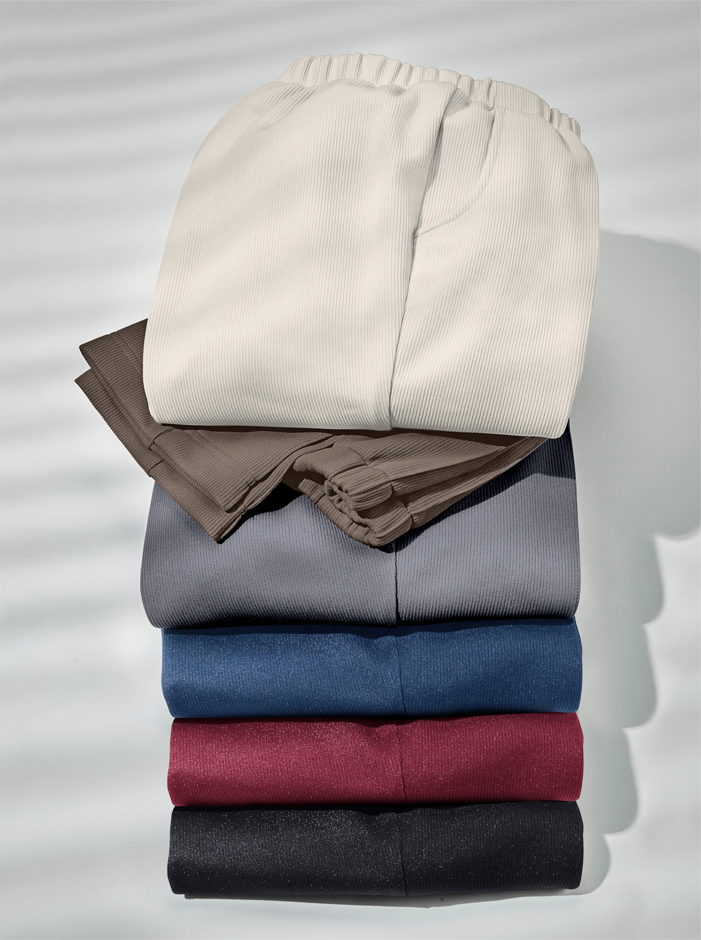 Jerseyhose in Ripp-Qualität