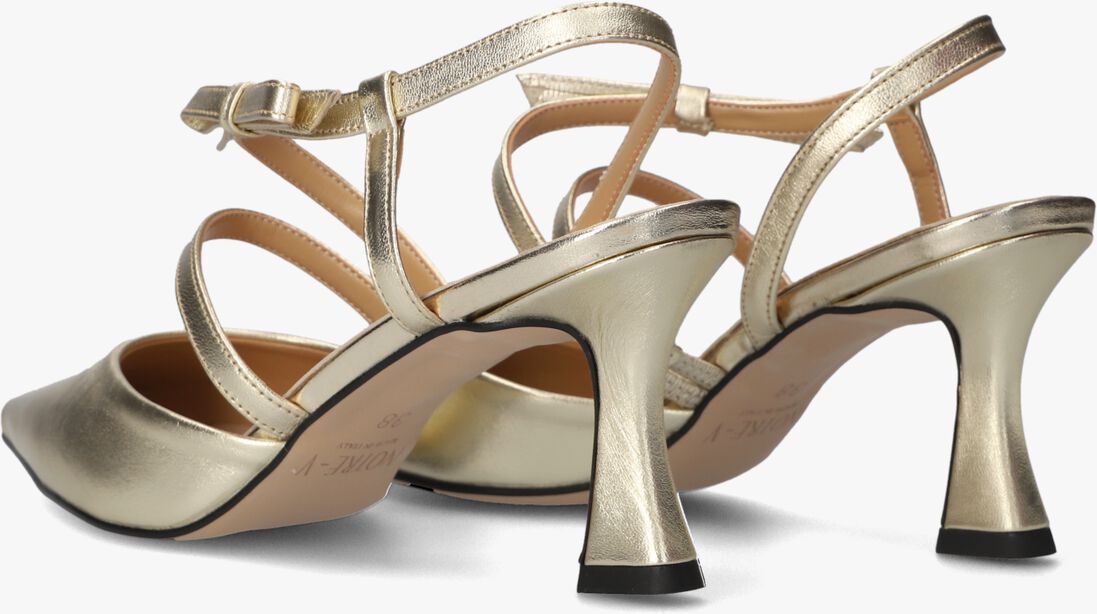 gouden notre-v sandalen met hak 2722