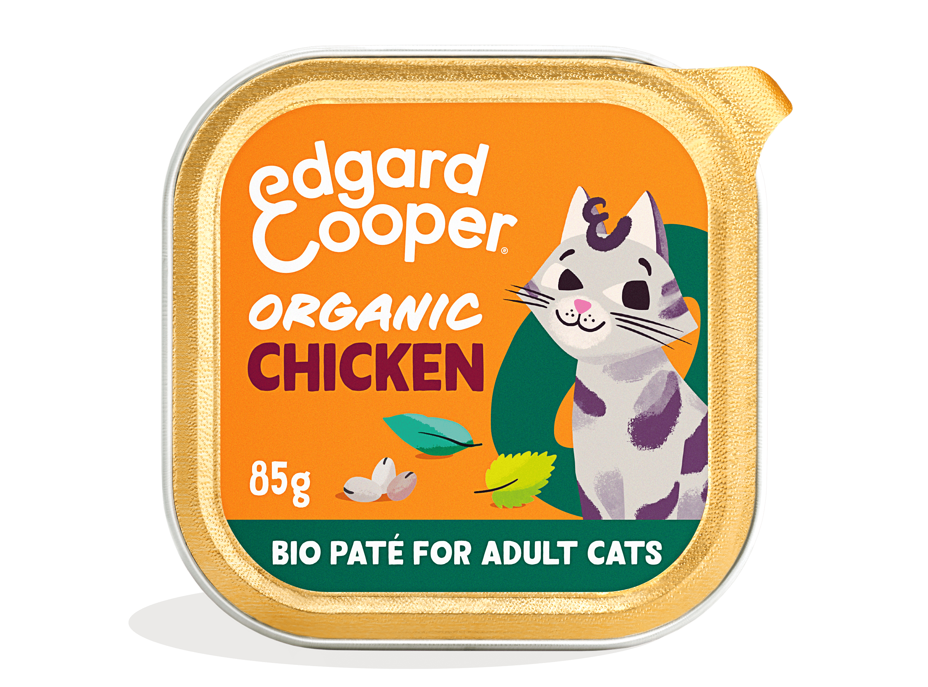Edgard & Cooper Kuipjes Bio Kip Pate Adult Kat 16 x 85 gram | 12580