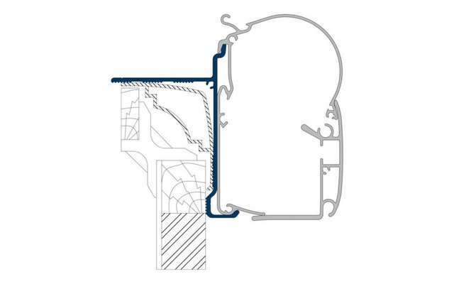 Dometic PW-ADAPT Adapter für Wandmarkisen PW 1100, PW 1500 & PW 3800
