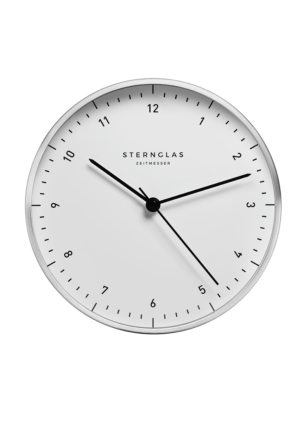 Sternglas Wanduhr Zirkel weiß S14-001