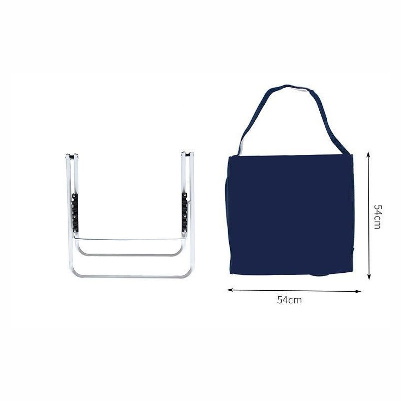 (150x54cm) Faltbare Strandmatte Outdoor Beach Liegestuhl mit Lehne - Braun