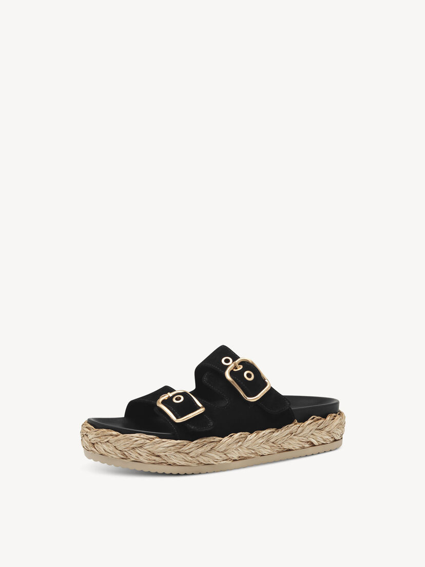 Leren Slipper - zwart