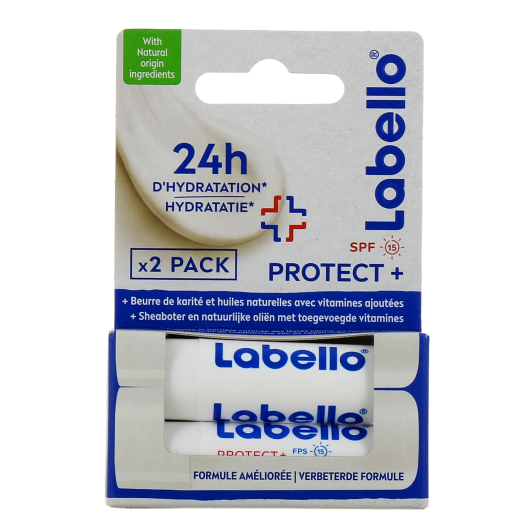Labello Protect+ soin lèvres SPF 15 - Stick nourrissant et hydratant