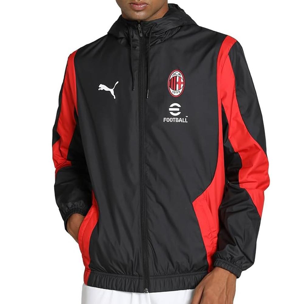 Puma AC MILAN Veste D'avant Match Noir/Rouge Homme Puma 23/24